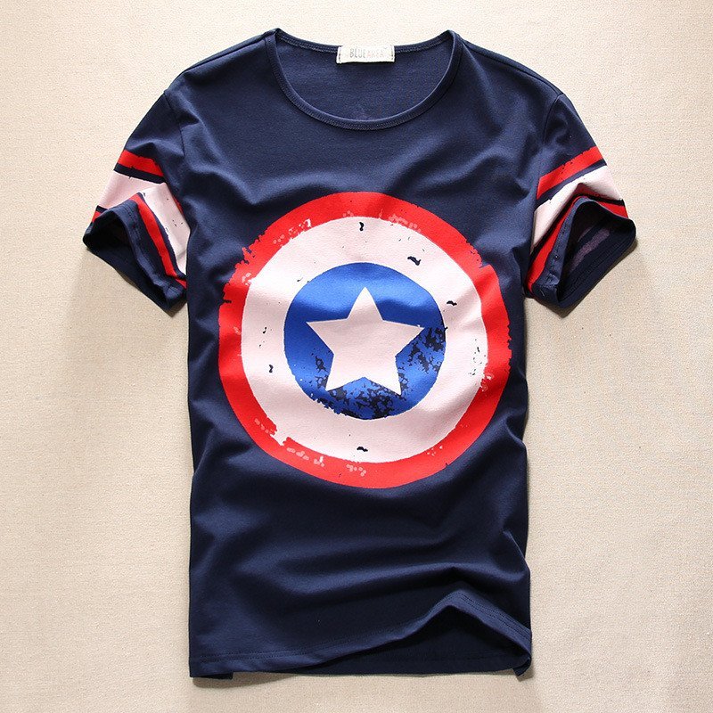 格缇妃 ぶ 2016修身夏季短袖男士青少年半袖t恤318 M. 宝蓝色