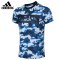 阿迪达斯/ADIDAS套装2016夏季新款男运动迷彩圆领短袖T恤训练短裤 XXL(成人) AO0899上装