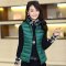 2015秋冬新款中年无袖羽绒服短款韩版修身中老年女士妈妈装马夹纯色百搭无袖马甲外套女 XXL 粉红色