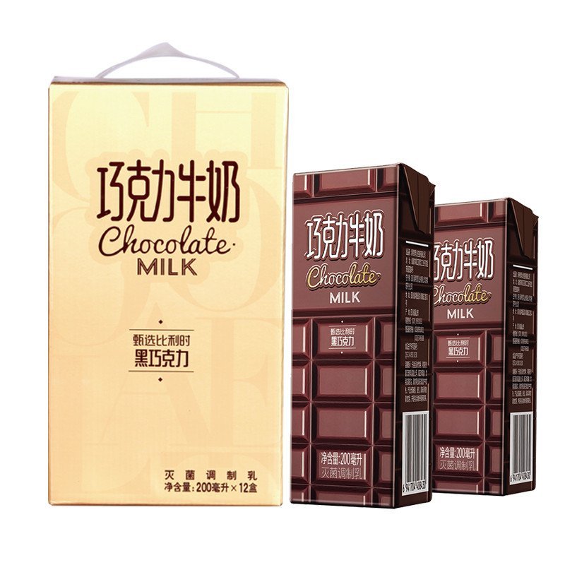 新希望巧克力牛奶 200ml*12盒