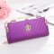 薇思黛 2016新款 韩版潮流糖果色皇冠女士钱包多用手拎手拿包单拉链包 紫色