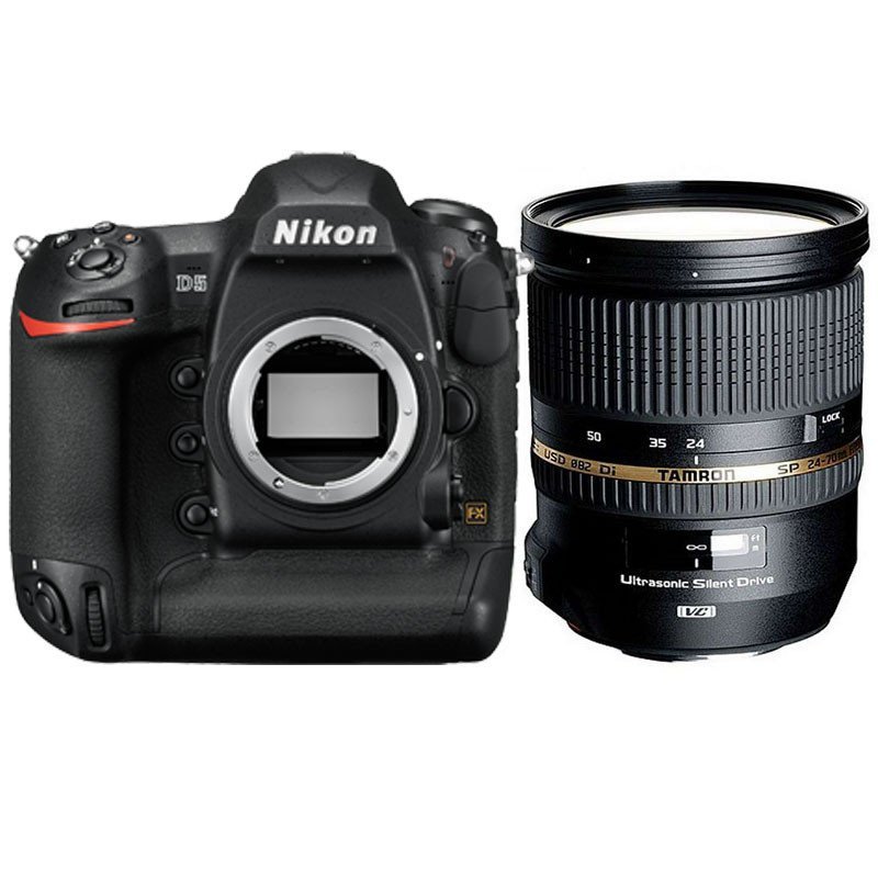 尼康(Nikon) D5 CF版（腾龙24-70mm G2）数码单反相机 单镜头套装 约2082万像素