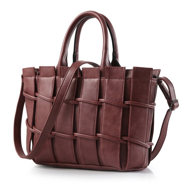 薇思黛 女包 单肩包女包新款 2015新款时尚女士包包手提包休闲包 棕色