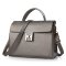 薇思黛女包单肩包女士包包新款手提包斜挎包休闲手提女包 大号灰色