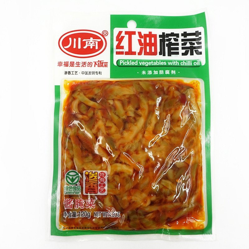 川南红油榨菜120g