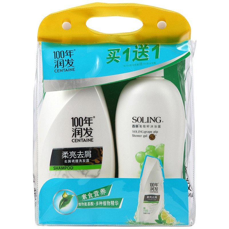 100年润发柔亮去屑洗发露750g