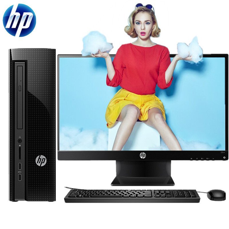 惠普(HP)450-052CN +23英寸高清显示器台式电脑 (I5-4460T 4G 500G 2G独显 W8）