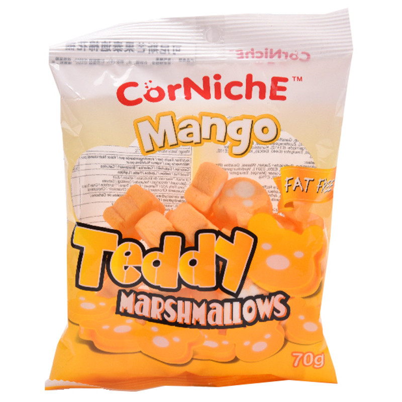 可尼斯芒果味泰迪棉花糖70克