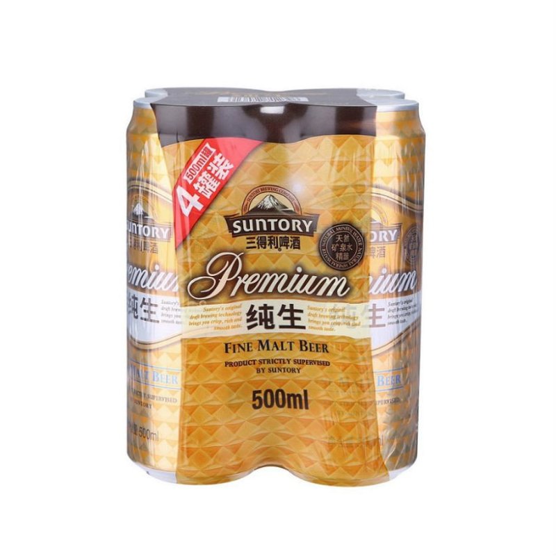 三得利纯生啤酒500ml*4