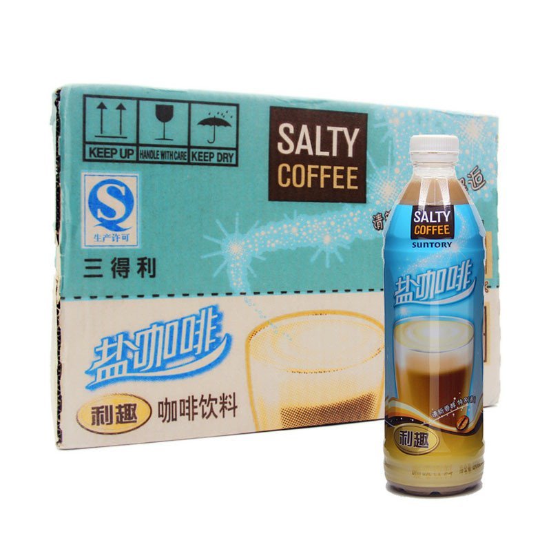 三得利(Suntory) 利趣盐咖啡饮料 480ml*15瓶/箱