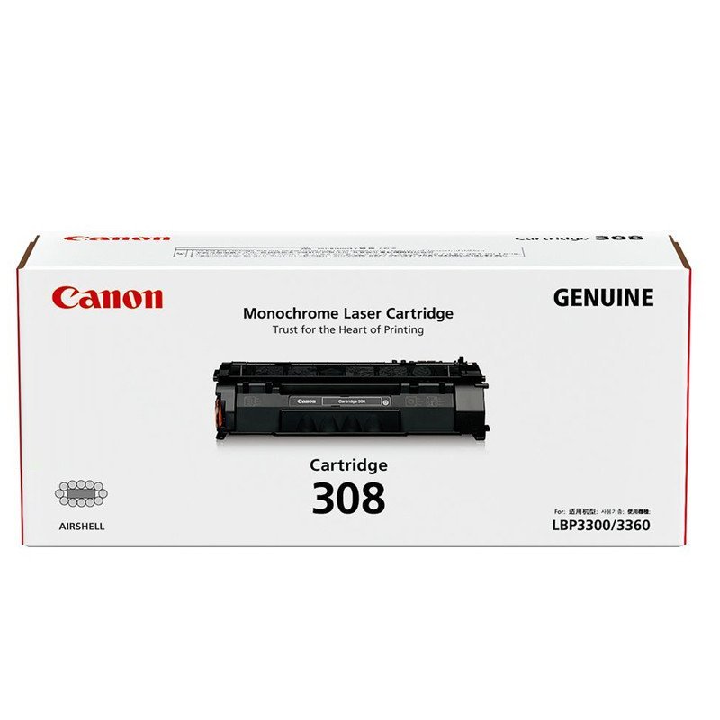 佳能（Canon）CRG-308 黑色硒鼓（适用于LBP3300 3360） CRG308-BK标容黑色/2500页