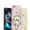 途瑞斯 x6 plus手机壳 金属边框后盖浮雕彩绘保护套适用于vivo x6plus 银色边框-玫瑰花