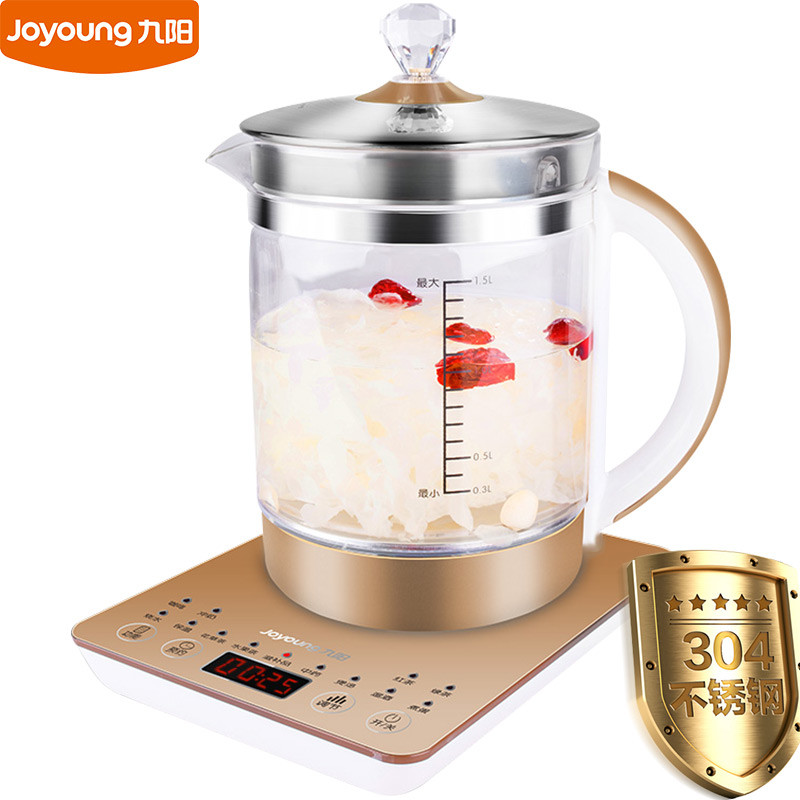 九阳(Joyoung) K15-D03养生壶全自动分体式1.5L触控式煮茶壶 加厚食品级高硼硅玻璃