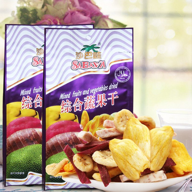 沙巴哇Sabava 综合蔬果干230g*2袋 越南进口 蜜饯果干 休闲零食