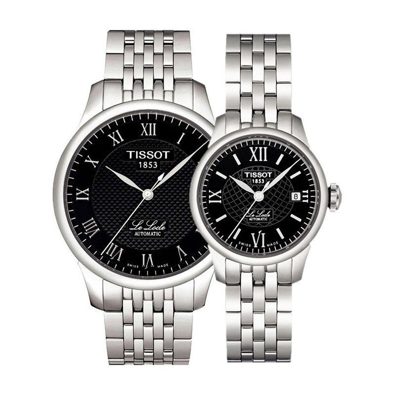 天梭TISSOT力洛克系列自动机械情侣正装对表两只装T41.1.183.33/T41.1.483.33 T41.1.183.53/T41.1.483.53