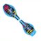 欧伦萨 户外运动轮滑滑板时尚创意儿童礼物闪光2轮滑板车活力板游龙两轮滑板车二轮儿童滑板车 豪华图腾蓝