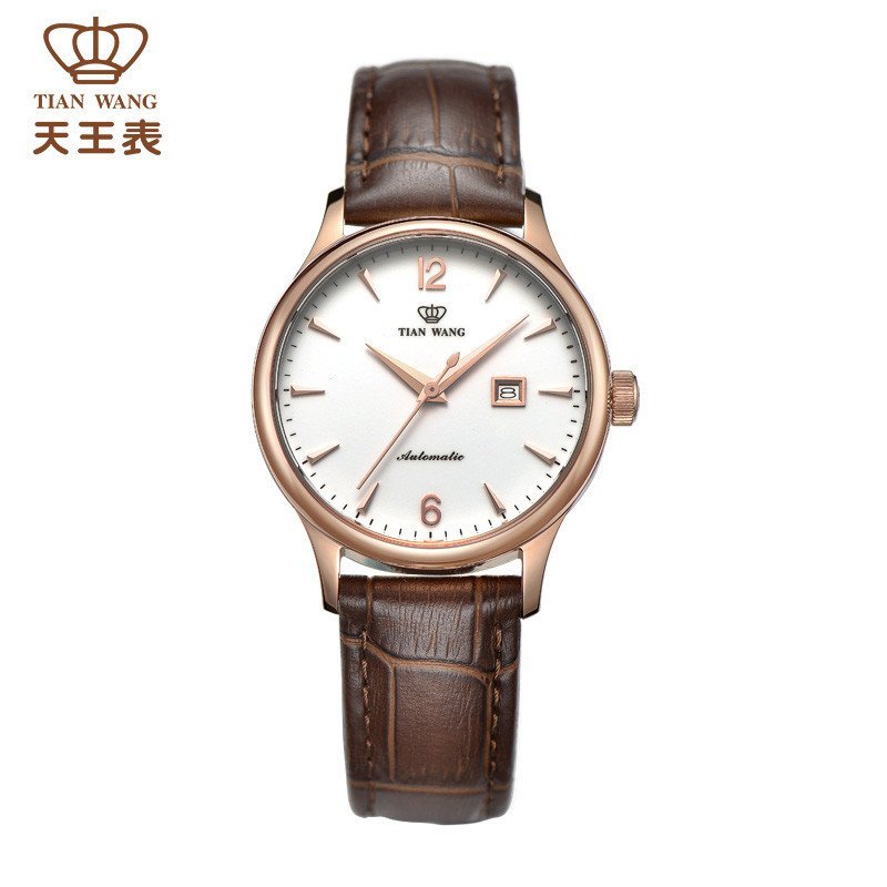 天王表（TIAN WANG）手表 女士手表正品机械表时尚女表LS5844 玫瑰金