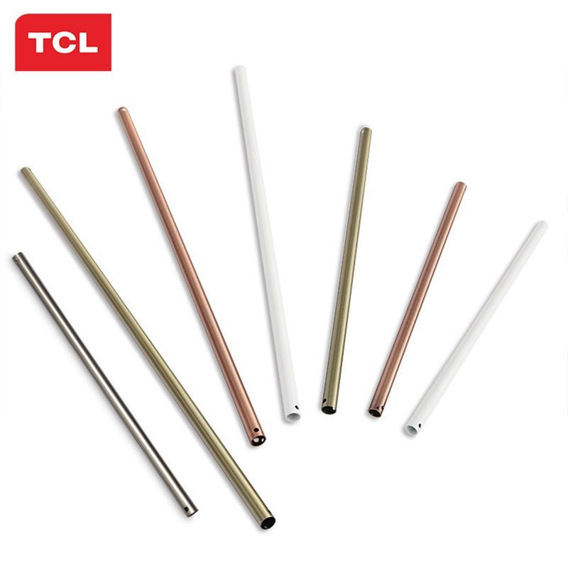 TCL吊扇灯吊杆 加长吊杆 风扇灯吊杆40/50/60/80 /100青铜色/沙镍色 吊杆40cm沙镍色