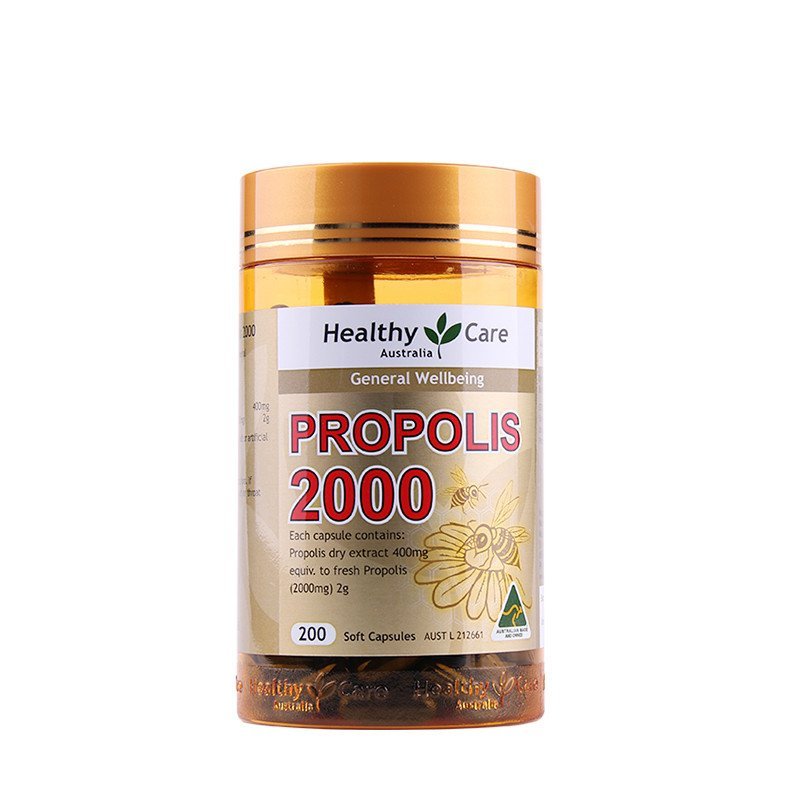 Healthy Care Propolis 蜂胶软胶囊2000mg 200粒 澳洲进口