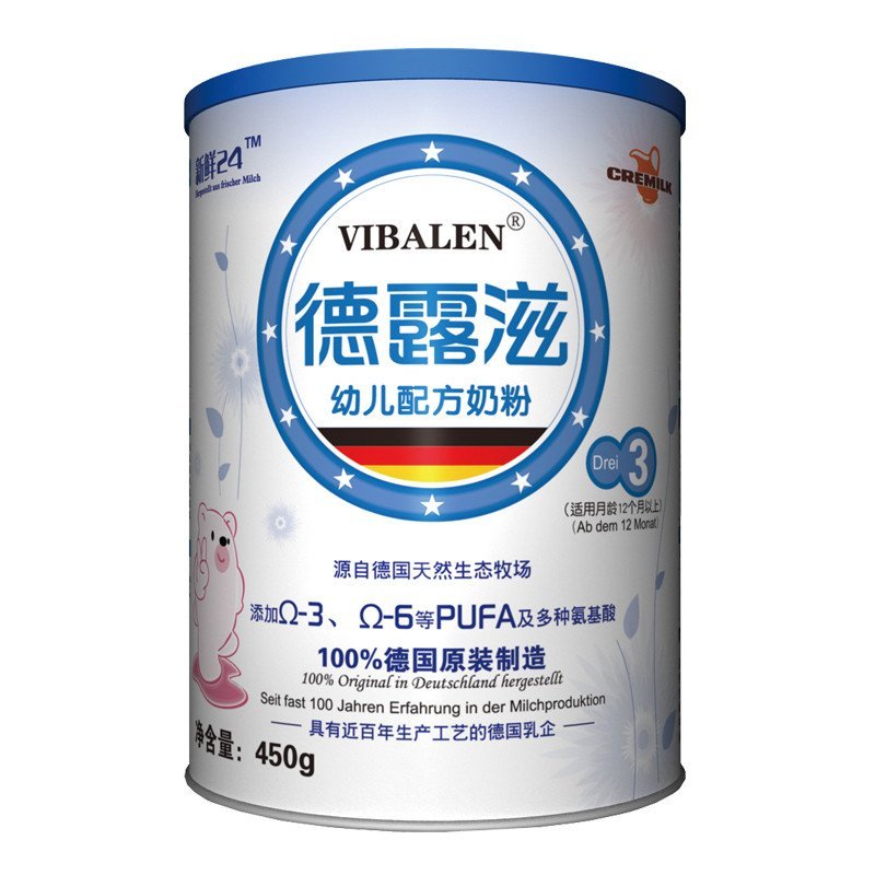 德露滋幼儿配方奶粉3段罐装450g