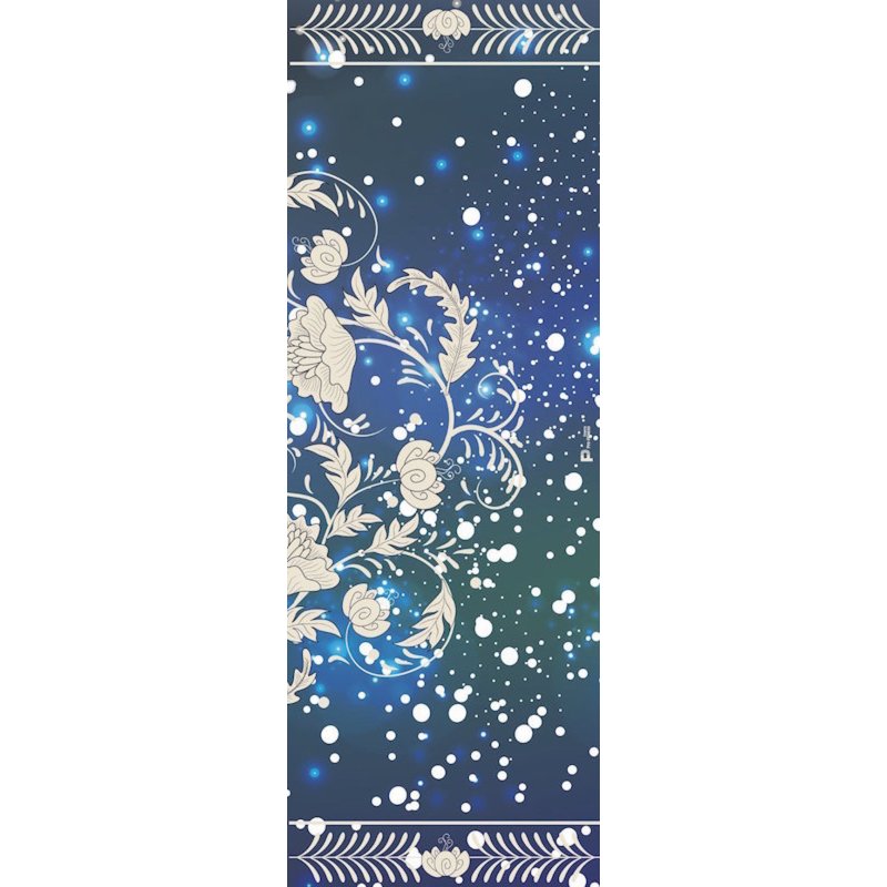 普罗 瑜伽垫健身垫防滑垫垫子瑜伽毯加厚加宽加长无味环保 含单肩背包 南法彩绘系列 Vincent星夜