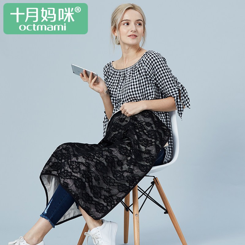 十月妈咪旗舰店孕妇防辐射服盖毯银纤维防辐射孕妇毯外穿