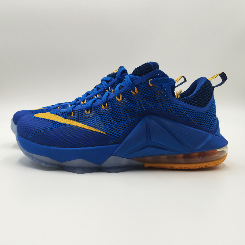 724558-484 lebron xii low ep 詹姆斯12低帮篮球鞋 深蓝色 43码高清
