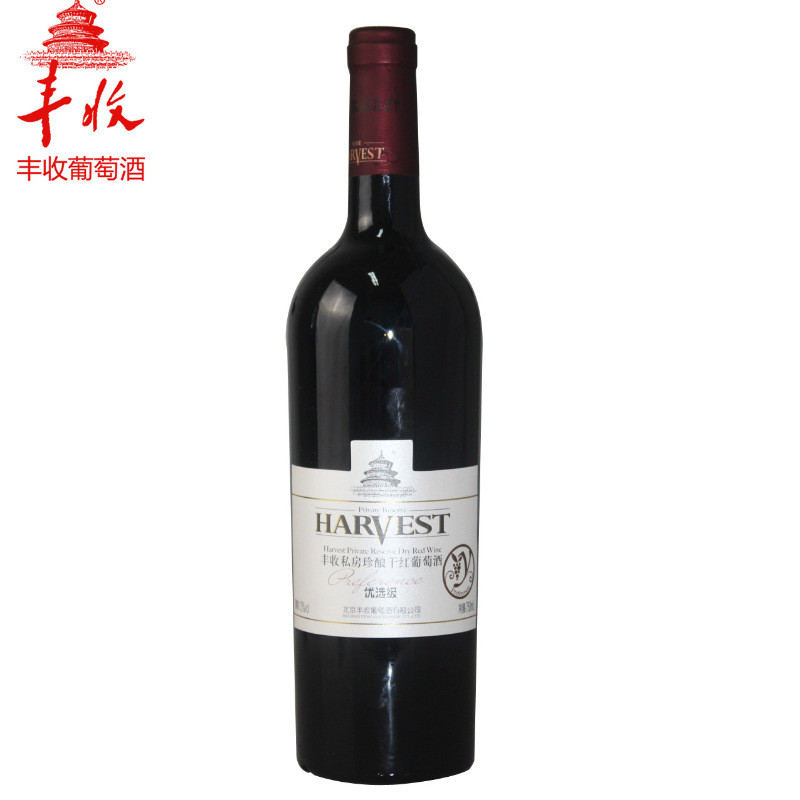 丰收私房珍酿优选级干红葡萄酒 750ml 红酒