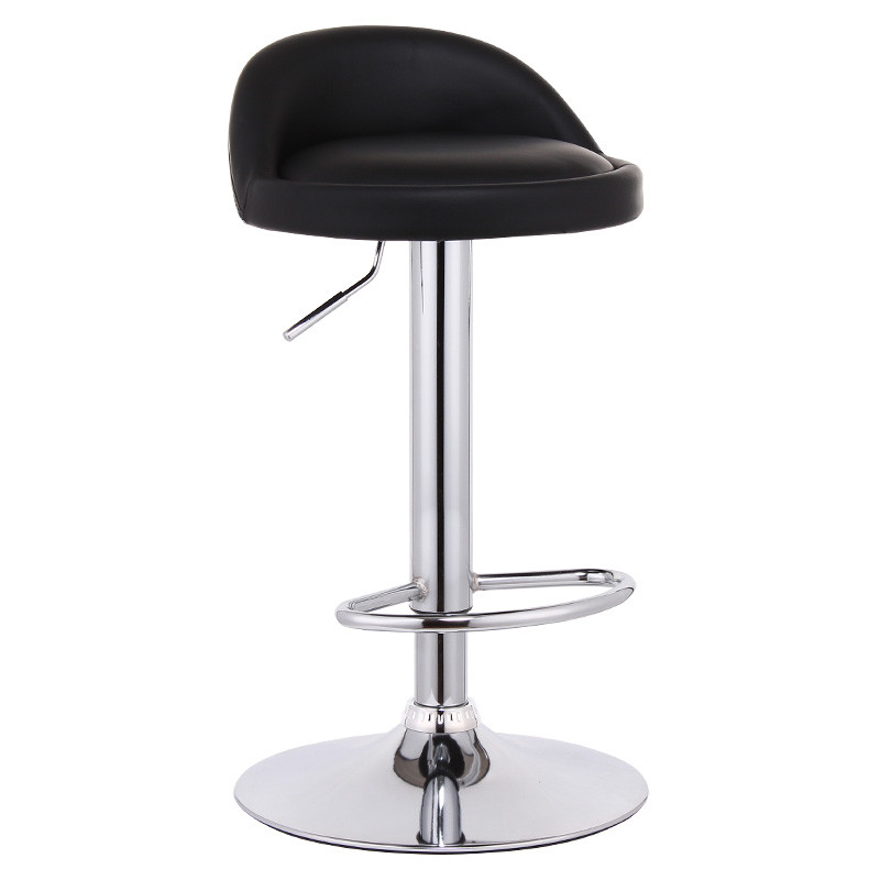 迈亚家具 时尚吧台椅酒吧椅吧椅 高脚升降凳子 欧式吧台凳 现代简约吧凳前台椅子 高款-黑色.