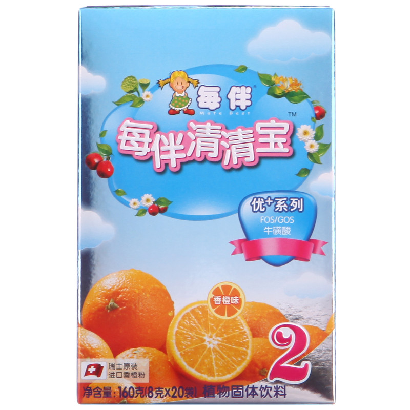 每伴清清宝优+系列香橙2段160g 三联包