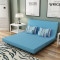 有居 uzjuz 多功能沙发床单人1米双人1.2米1.5米两用布艺小户型可折叠沙发床 蓝色1.5米