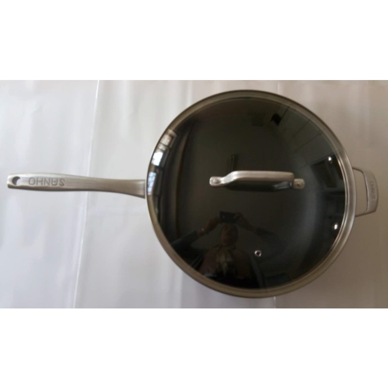 三禾聚温不锈钢炒锅CGF3201-3 32CM