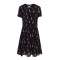 纳薇女装2016夏新品收腰X版型真丝连衣裙165364315 40/XL/170 81纯黑