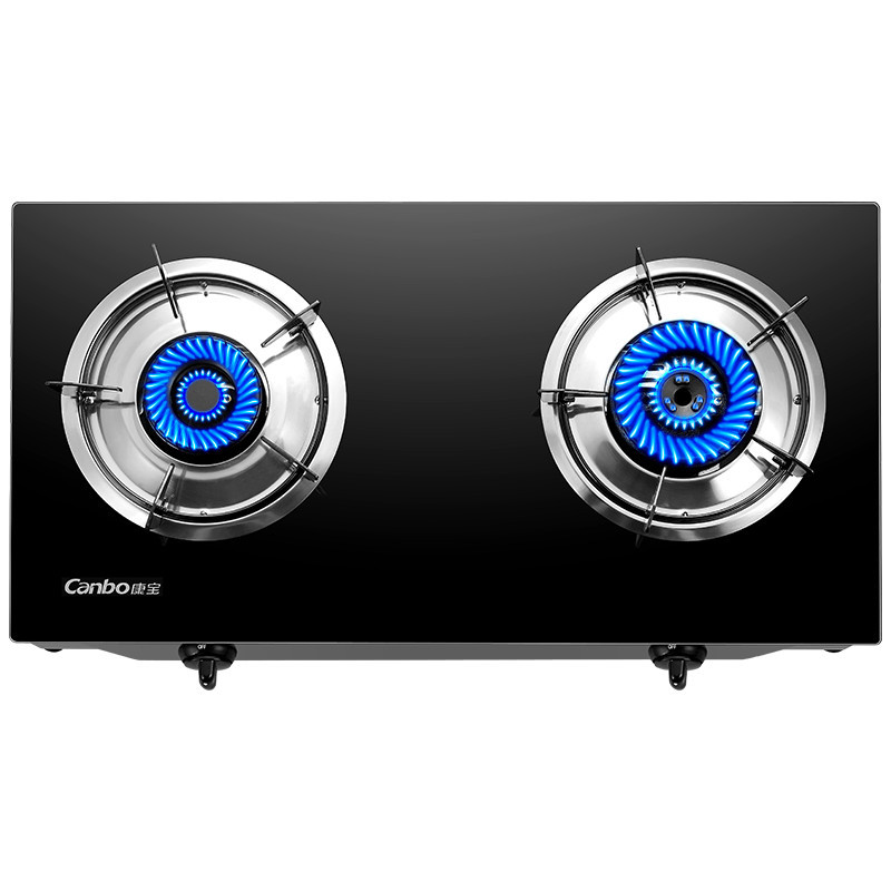 康宝（canbo）JZT-H240-EB20 燃气灶天燃气煤气灶台式双眼钢化玻璃灶 4.0KW大火力 天然气版