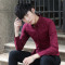 韦斯普 2018秋装新款牛津纺纯色男士休闲衬衫 时尚修身商务男式衬衣K161686 黑色1 4XL
