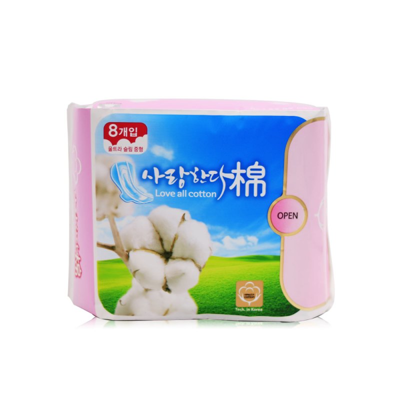 纱琅棉 超薄护翼夜用285mm*5片 100%纯棉卫生巾