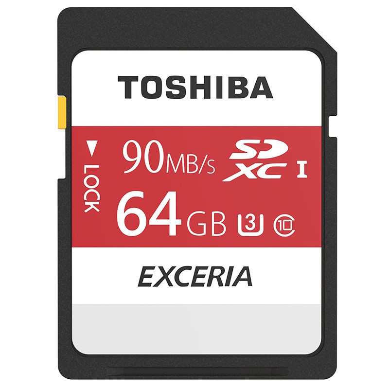 东芝(TOSHIBA）64GB 90M/S SDXC Class10 UHS-I U3极至瞬速存储卡 支持4K拍摄
