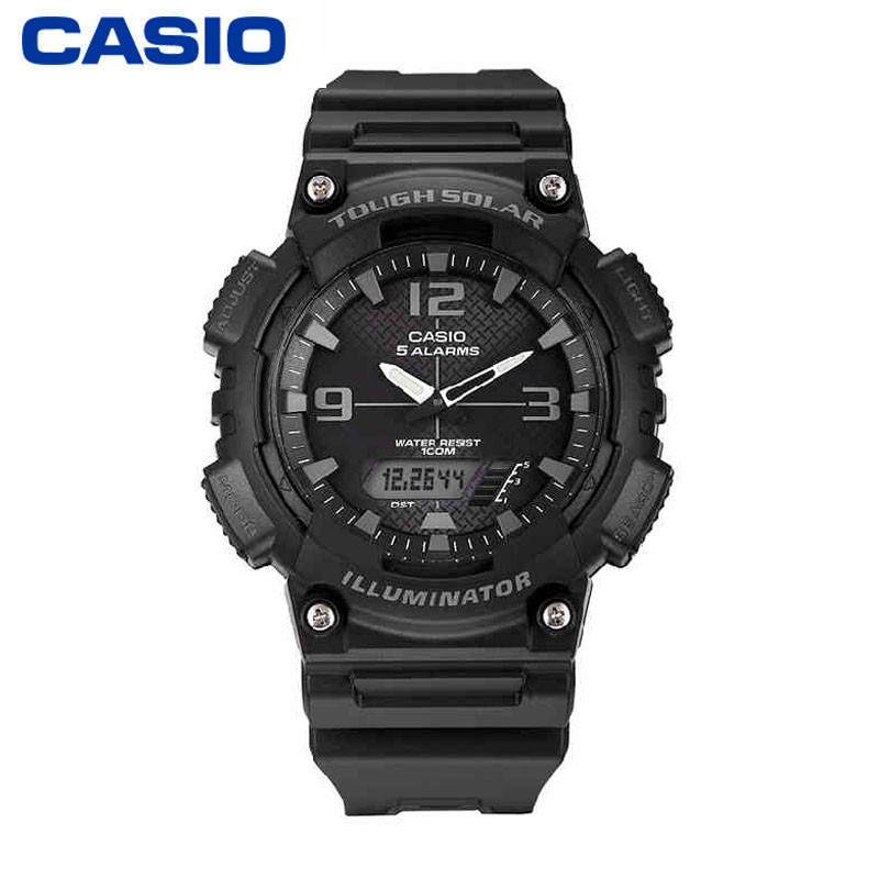 卡西欧(CASIO)手表 Regular普通系列太阳能户外运动学生潮流电子防水男士手表 AQ-S810W-1A2