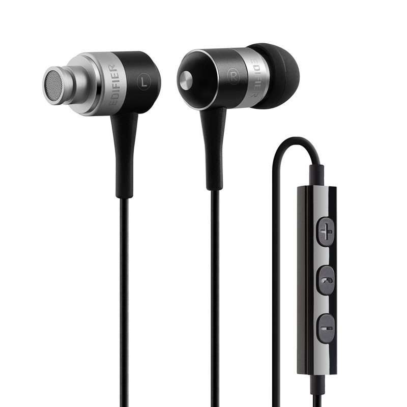 漫步者（Edifier） H285I入耳式MP3耳机立体声音乐苹果手机线控耳麦 黑色