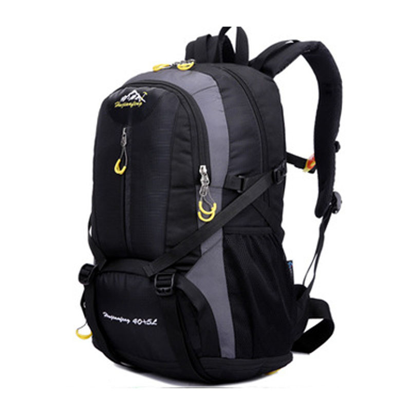 欧伦萨 户外运动2016登山包男户外旅游包大容量电脑包女时尚休闲学生双肩背包706X2 黑色