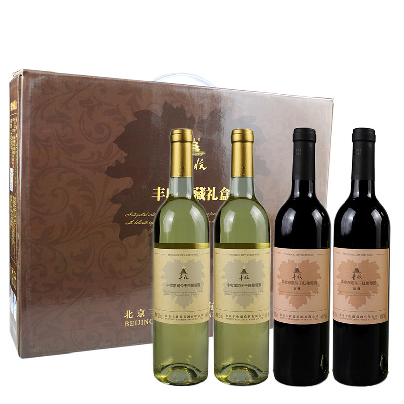 丰收窖藏礼盒750ml*2+750ml*2 礼盒装红酒