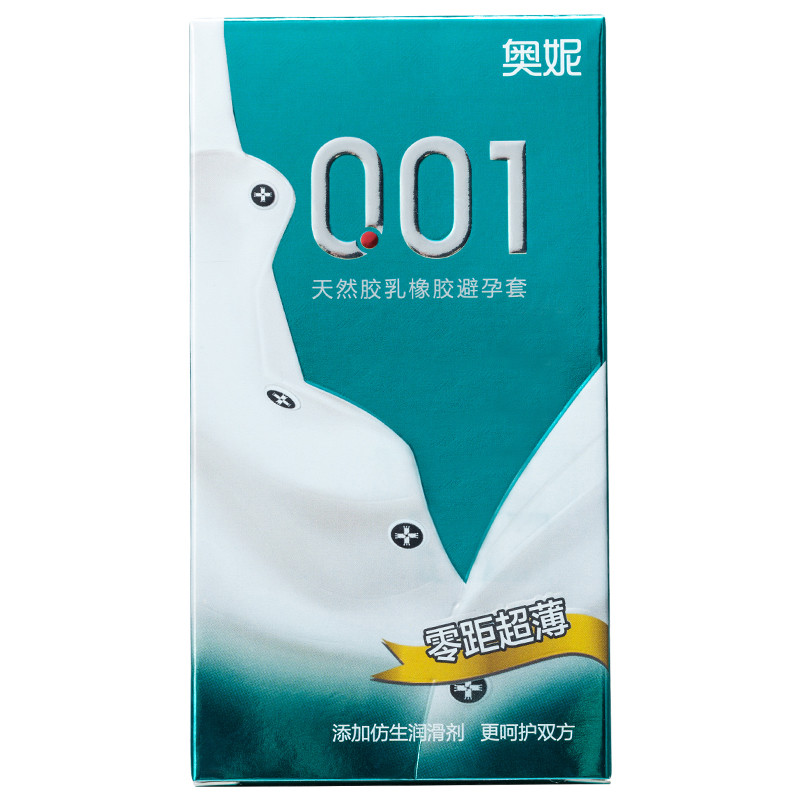奥妮避孕套 001零距超薄 12只装 超薄安全套 超薄型