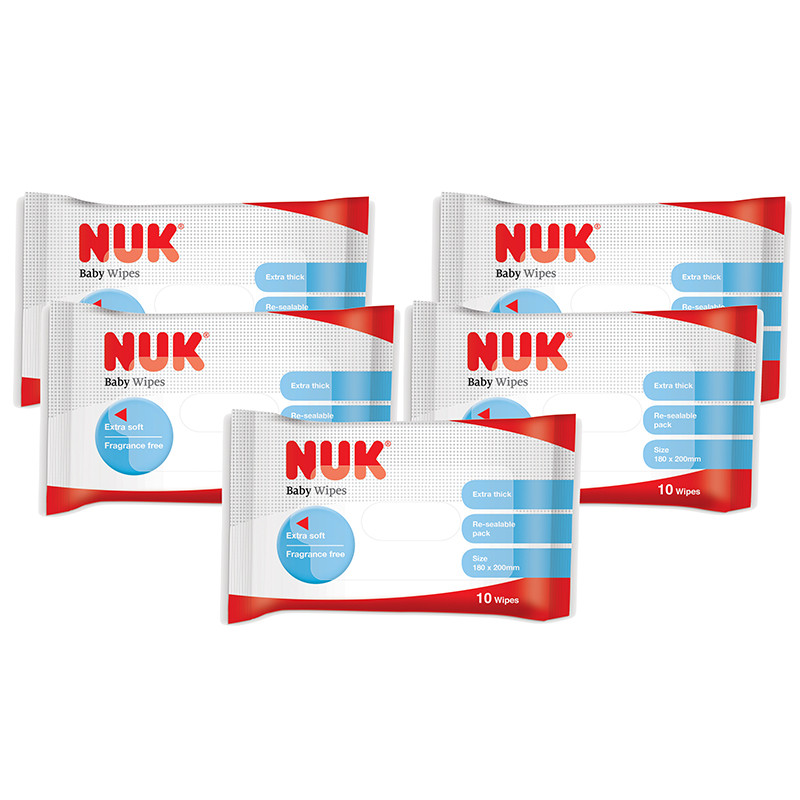 NUK超厚特柔婴儿湿巾(80片装)*10包