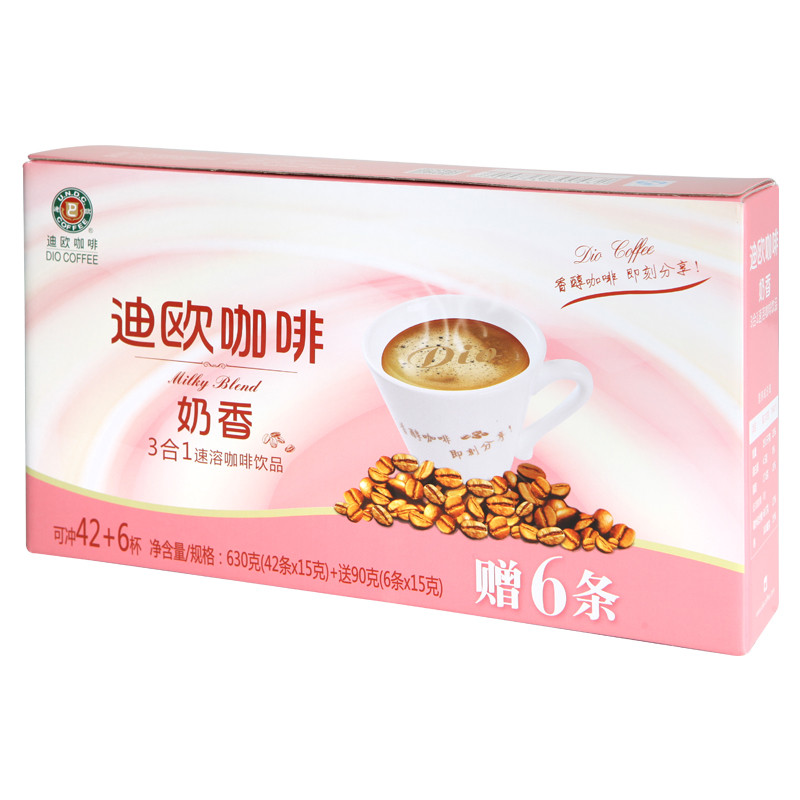 迪欧速溶咖啡奶香15g×48条∕盒