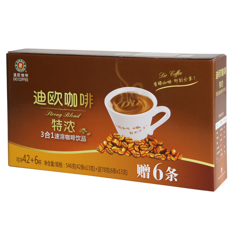 迪欧速溶咖啡特浓13g×48条∕盒