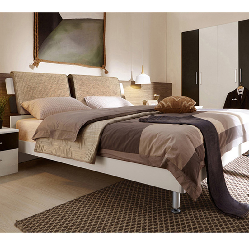 单人床布艺床儿童床双软靠床1.2米1.5米1.8米小户型床卧室家具套装组合气压高箱床储物床 睿智灰高箱床1.2*2.0米