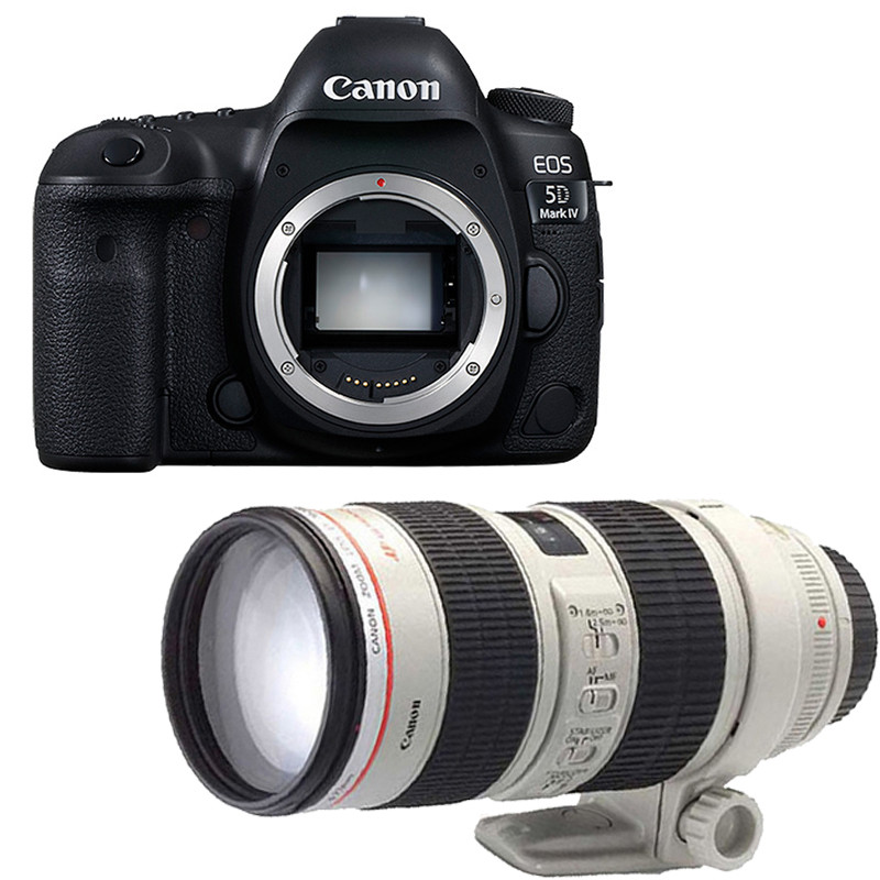佳能(Canon) EOS 5D4（70-200mm F2.8III） 数码单反相机 单镜头套装 约3040万像素
