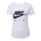 NIKE耐克2016秋款女装运动休闲透气圆领短袖T恤 803975-657-101-BK XL 803975-101
