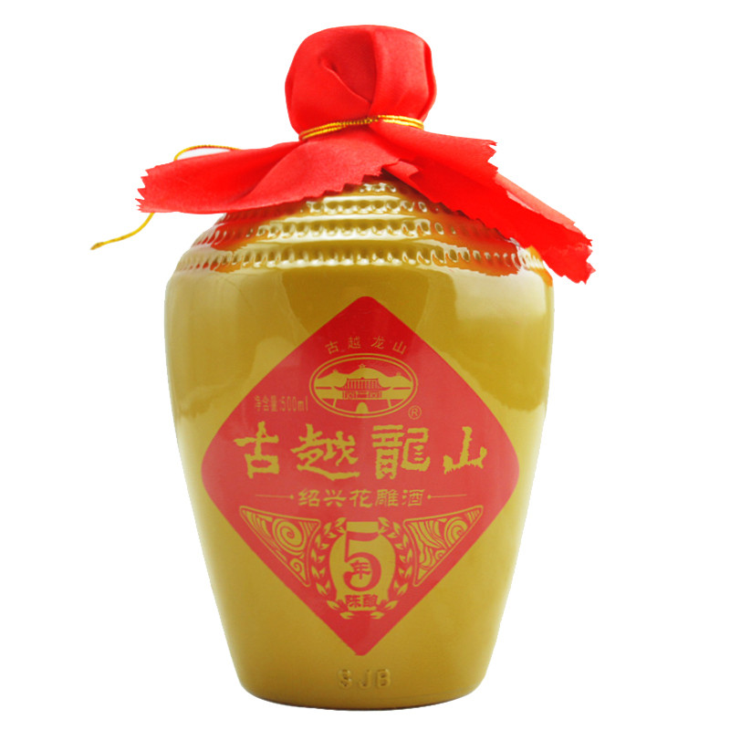 【苏宁易购超市】古越龙山 五年陈酿花雕酒 500ml*1