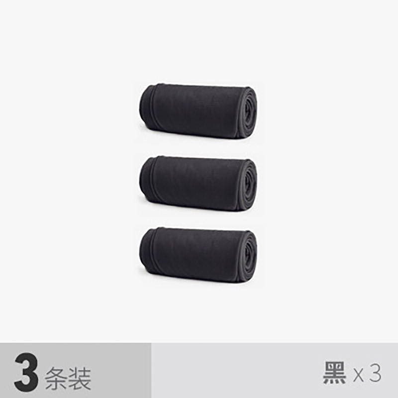 梦娜正品3双装春秋季天鹅绒丝袜连裤袜防勾丝薄款夏季长筒打底袜子 均码-黑色3双装 50D踩脚袜
